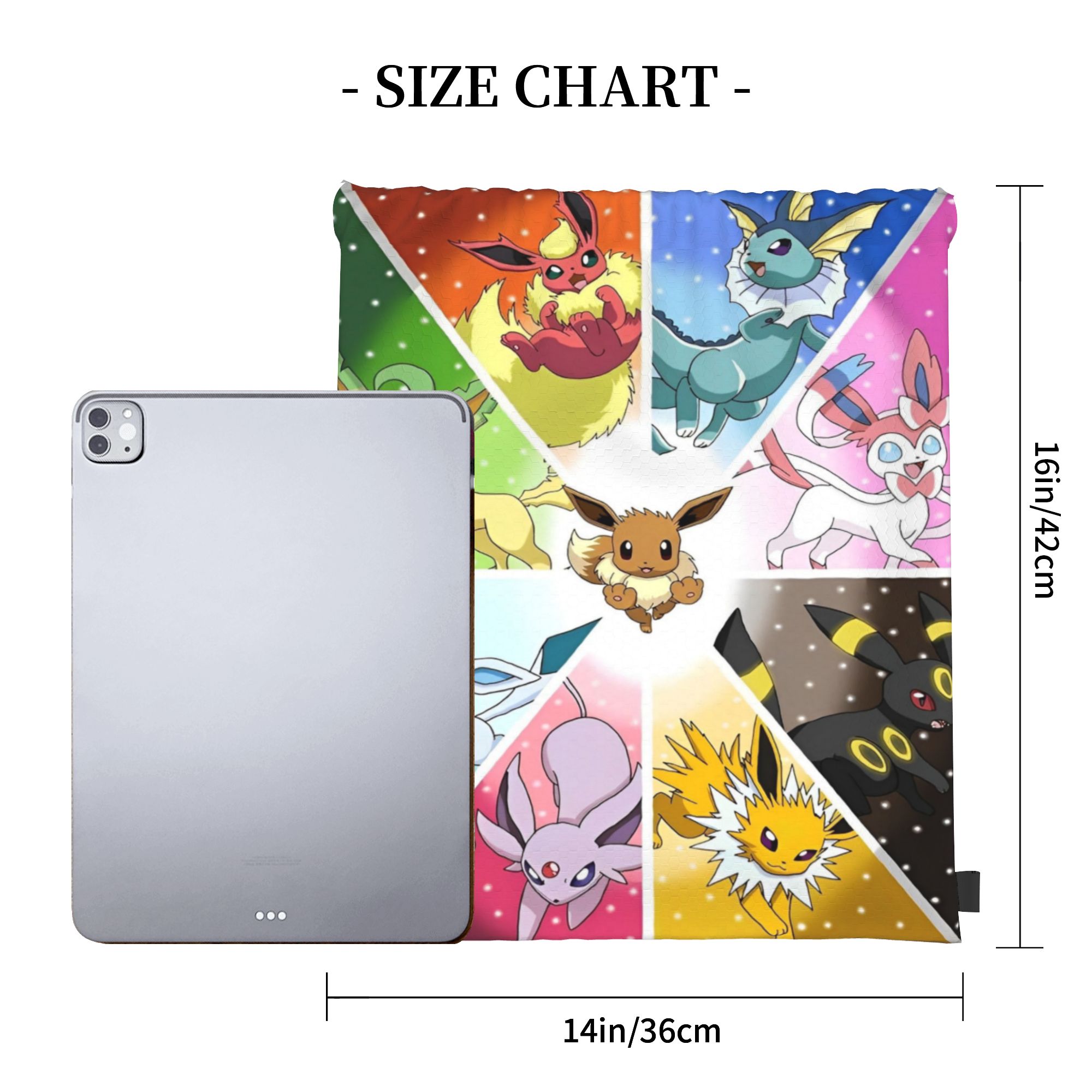 90s Anime Poke-Mon Drawstring  - Drawstring Gym Bag ulasan dan harga