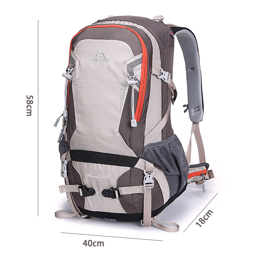35L Outdoor Travel Hiking Back - Rain Cover Backpack ulasan dan harga