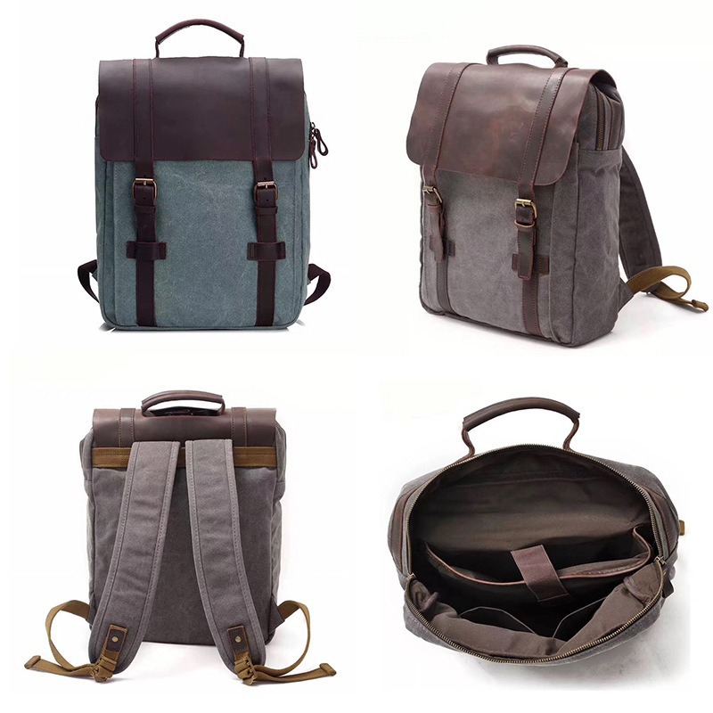 Fashion trend backpack schoolb - Canvas Backpack Casual ulasan dan harga