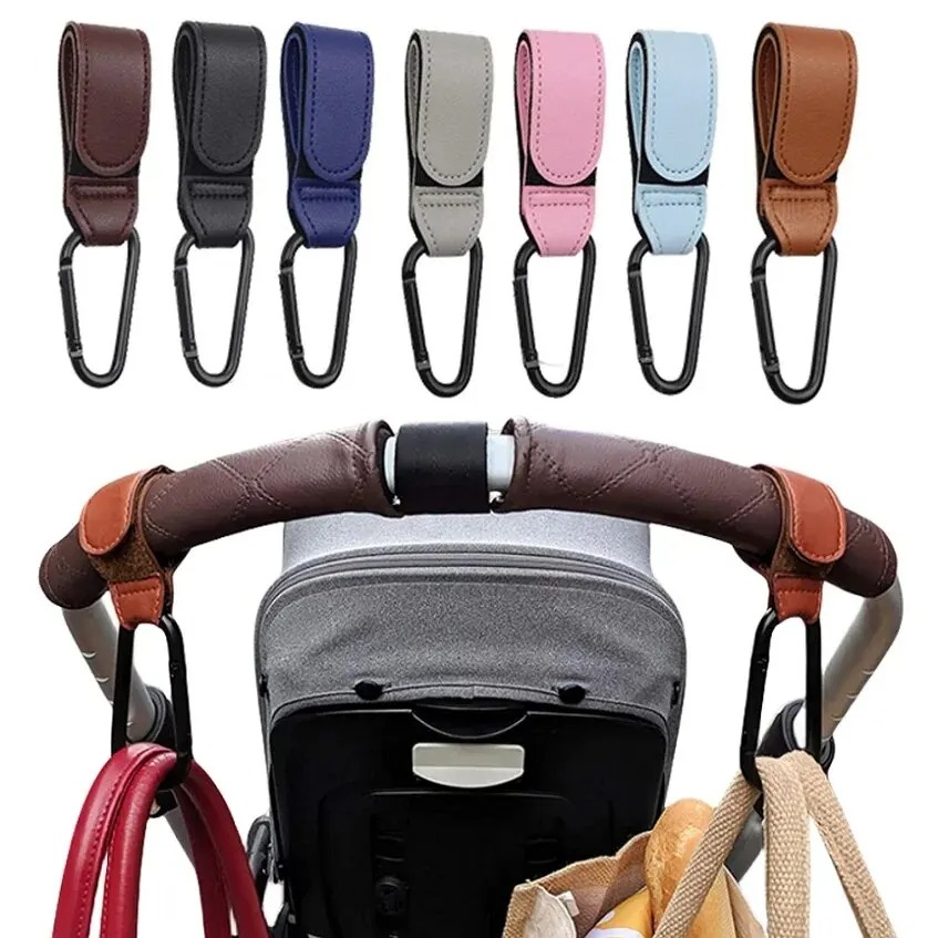 2Pcs Leather Cart Hooks Baby S - Backpack Diaper Bag ulasan dan harga
