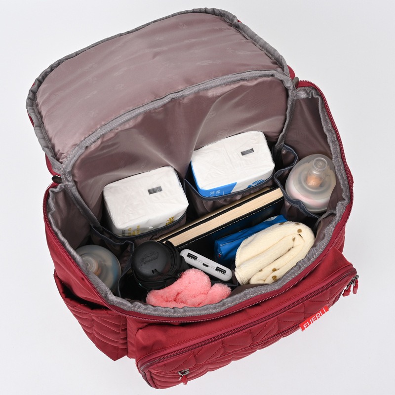 Large Capacity Embroidered Mot - Backpack Diaper Bag ulasan dan harga