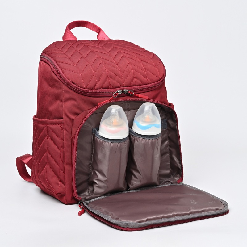 Large Capacity Embroidered Mot - Backpack Diaper Bag ulasan dan harga