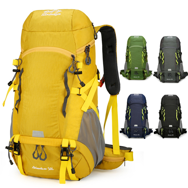 50L Waterproof Camping Backpac - Rain Cover Backpack ulasan dan harga