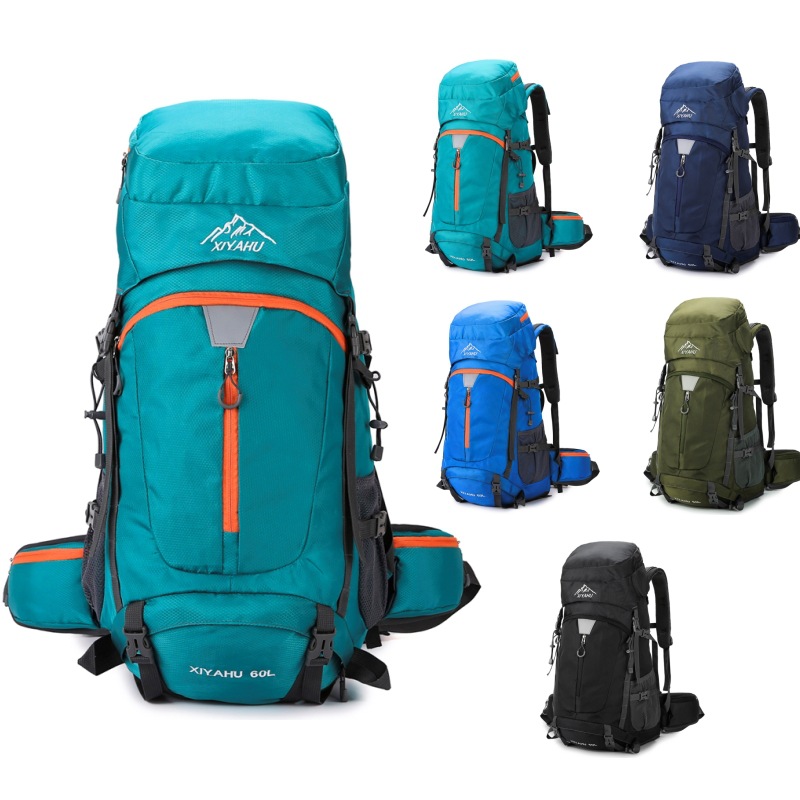 60L Camping Backpack Travel Ba - Rain Cover Backpack ulasan dan harga