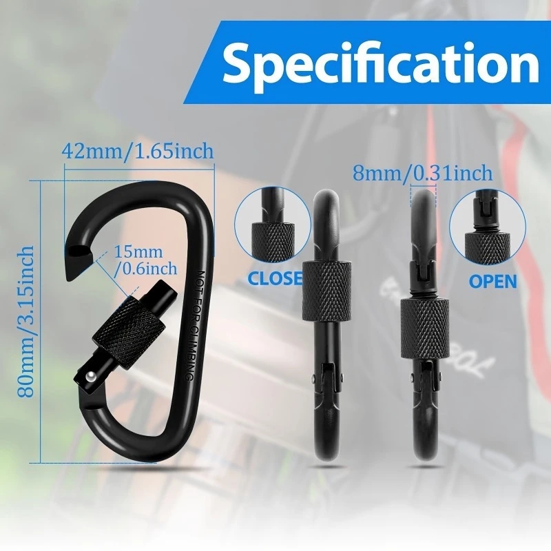 4Pcs Aluminum Alloy D-Ring Car - Backpack Insert Organizer ulasan dan harga