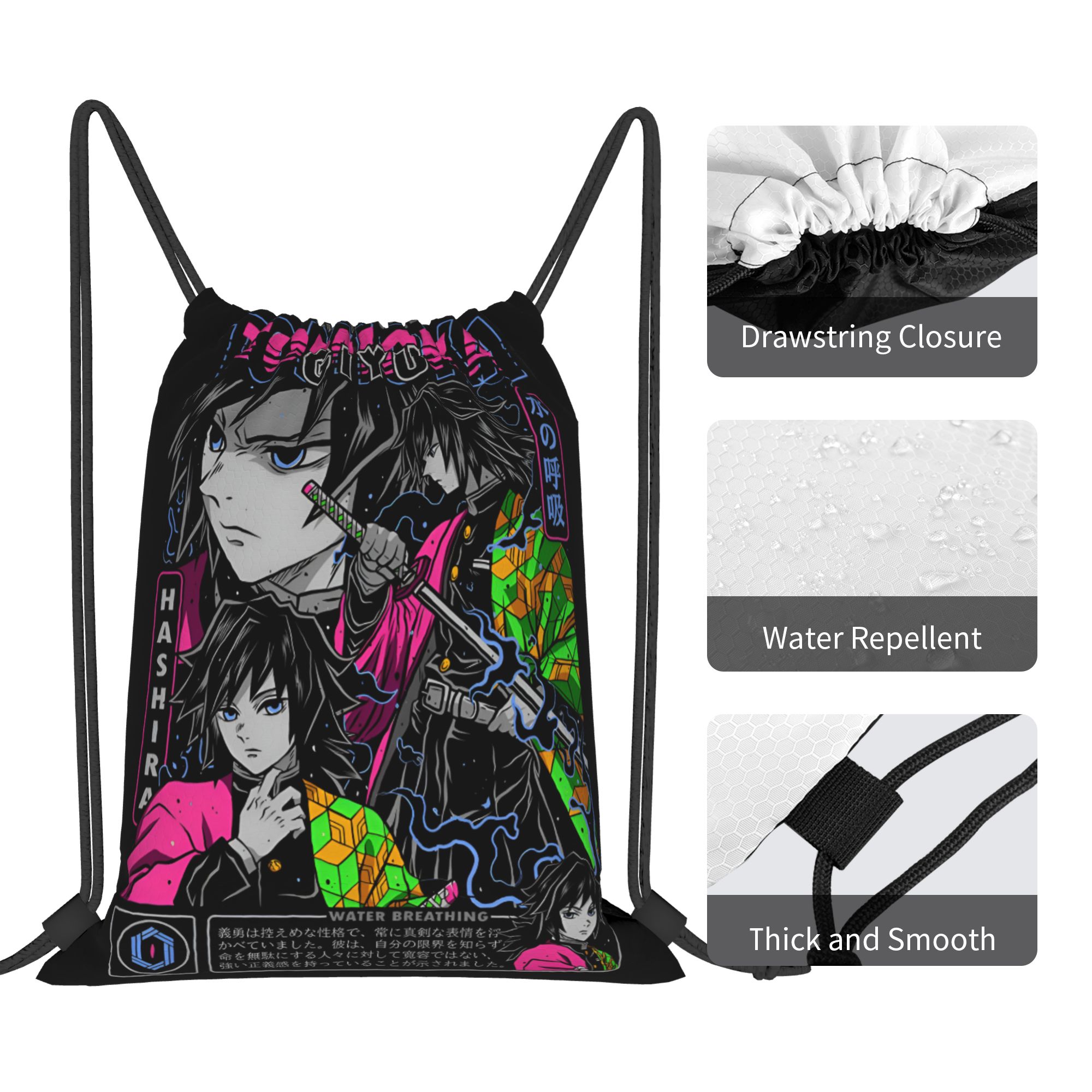 Custom Demon Slayers Drawstrin - Drawstring Gym Bag ulasan dan harga