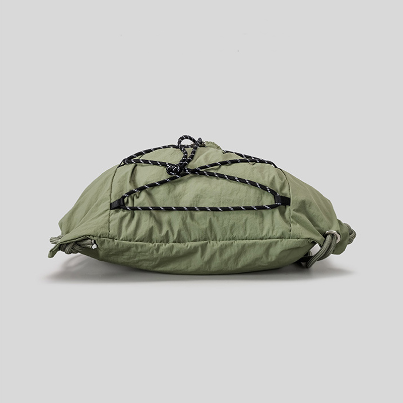 SHELKSBAG Unisex Wrinkled Nylo - Drawstring Gym Bag ulasan dan harga